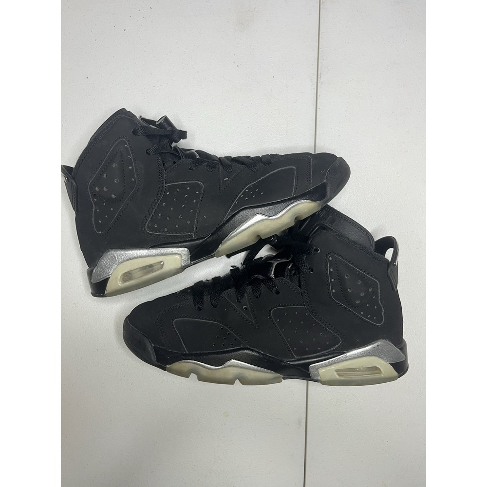 Air Jordan MVP Chrome Anthracite Black Sneakers, Size 5Y / 6.5W DZ5577-001